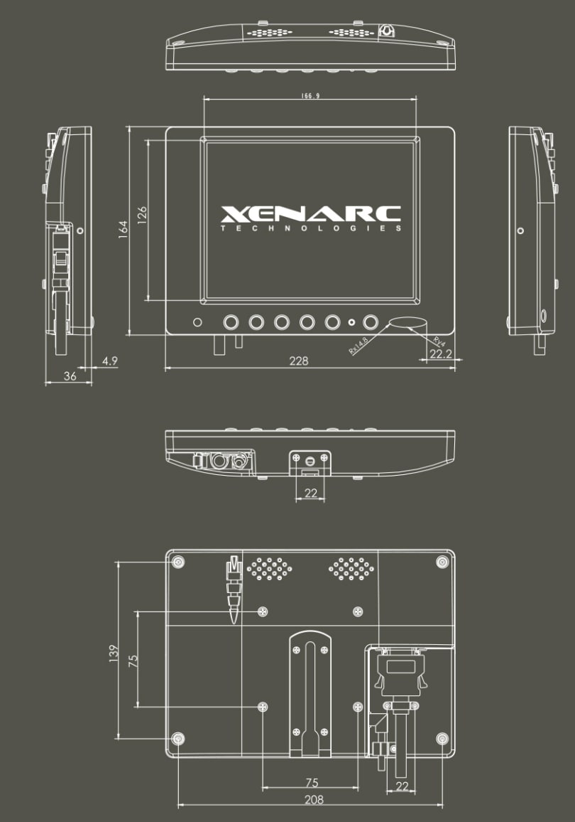 Mechanical Drawing - Xenarc 800/802 Series 8